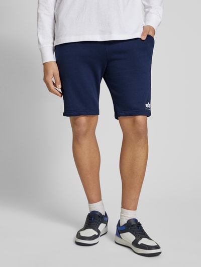 Alpha Industries Sweatshorts mit elastischem Bund und Tunnelzug Marine 4