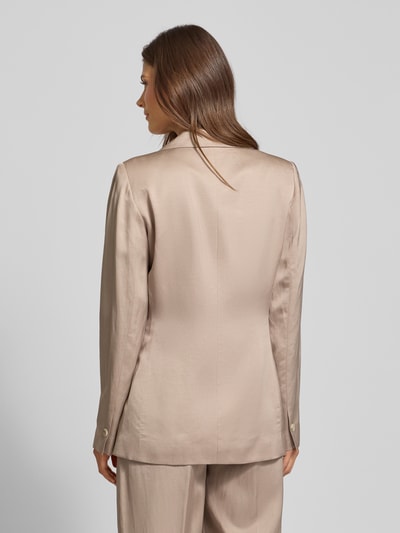comma Blazer met reverskraag Taupe - 5