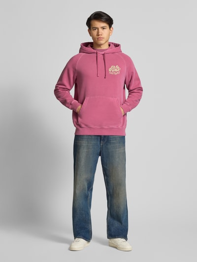 DEUS EX MACHINA Hoodie met kangoeroezak, model 'DEBRIS REVERSE' Bordeaux - 1