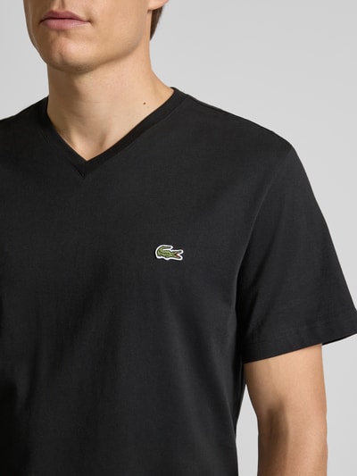 Lacoste Regular Fit T-Shirt aus reiner Baumwolle Black 3