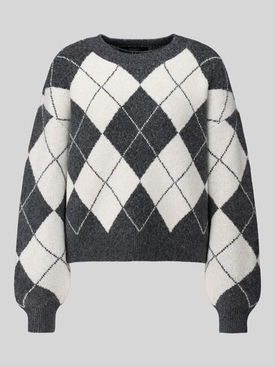 VERO MODA Pullover mit Rundhalsausschnitt Dunkelgrau Melange 2