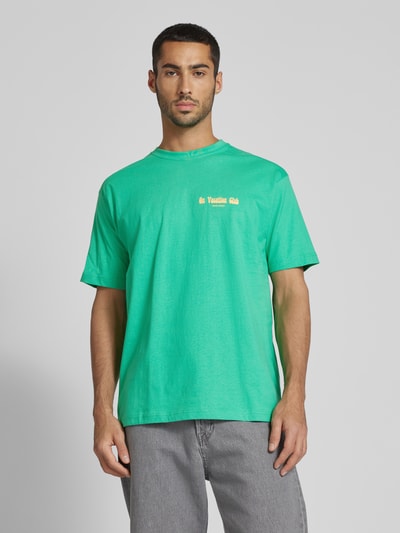 On Vacation T-shirt met ronde hals, model 'Beach Day' Groen - 4