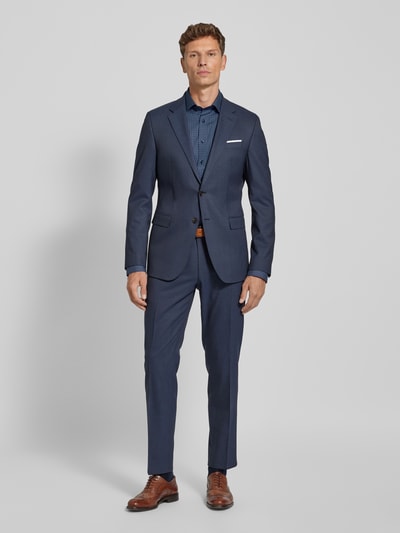 OLYMP Level Five Slim fit zakelijk overhemd, model 'Global' Marineblauw - 1