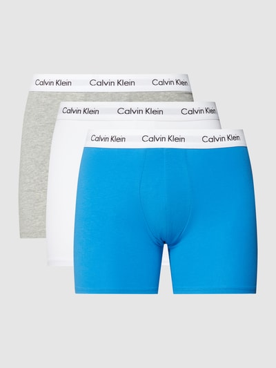 Calvin Klein Underwear Boxershort met elastische band met logo in een set van 3 stuks, model 'BOXER BRIEF' Blauw - 2