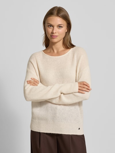 Brax Gebreide pullover met ribboorden, model 'LISA' Offwhite - 4