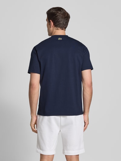 Lacoste T-Shirt mit Label-Print Blau 5