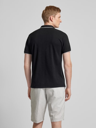 s.Oliver RED LABEL Regular Fit Poloshirt mit Label-Print Black 5