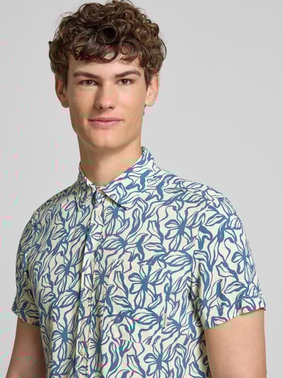 Blend Regular fit vrijetijdsoverhemd met 1/2-mouwen, model 'AVIAN' Lichtblauw - 3