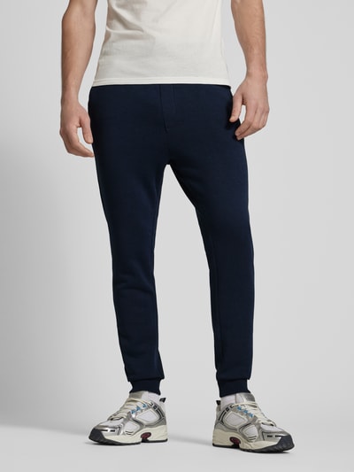 Jack & Jones Regular Fit Sweatpants mit Eingrifftaschen Modell 'GORDON' Dunkelblau 4