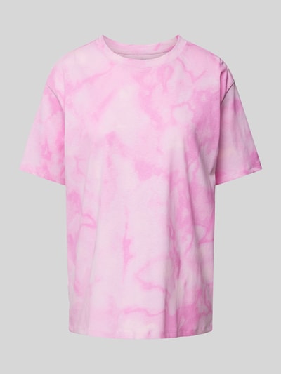 Jake*s Casual T-Shirt im Batik-Look Pink 2