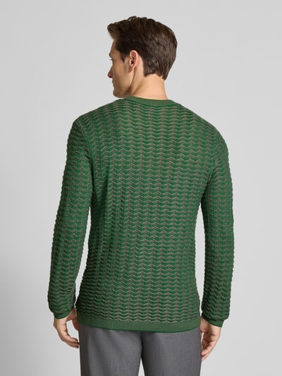 ARMANI EXCHANGE Wollen pullover met structuurmotief Groen - 5