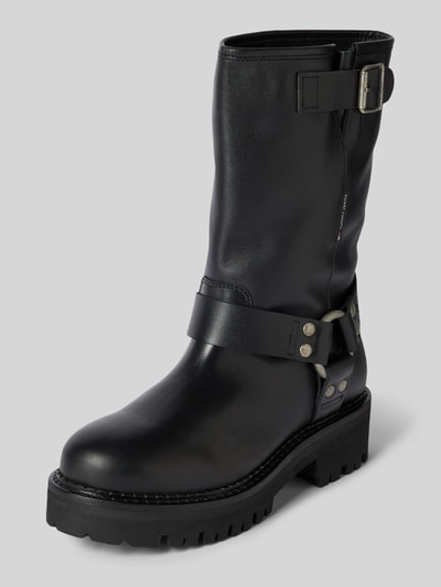 Tommy Jeans Buty skórzane ze sprzączką model ‘URBAN BIKER BOOT’ Czarny 1