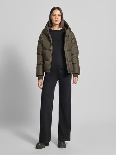 Marc O'Polo Regular Fit Daunenjacke mit Label-Patch Oliv 1
