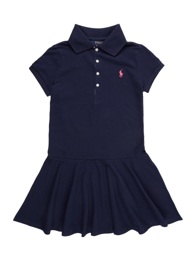 Polo Ralph Lauren Kids Polokleid mit ausgestelltem Rockteil Dunkelblau 1