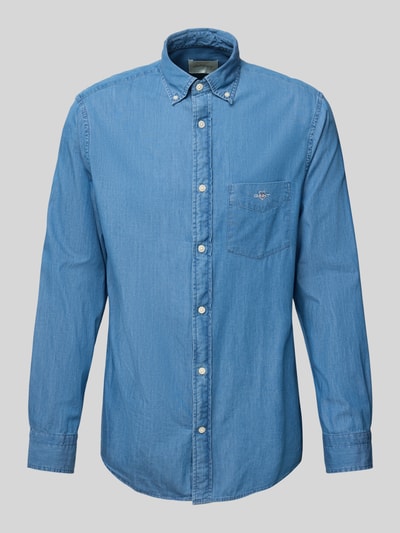 GANT Jeanshemd mit Button-Down-Kragen Jeansblau 2