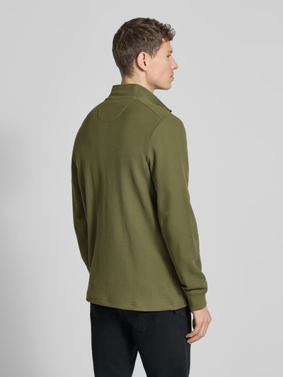 camel active Sweatjacke mit Stehkragen und Reißverschluss Oliv 5