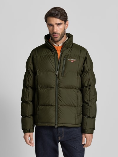 Polo Ralph Lauren Steppjacke mit Label-Stitching Oliv 4