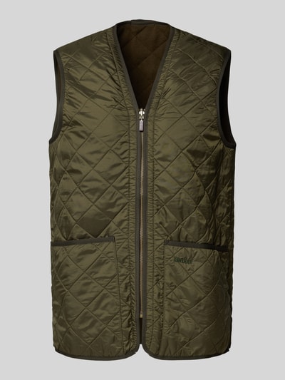 Barbour Regular fit bodywarmer met warme fleece aan de binnenkant Olijfgroen - 2