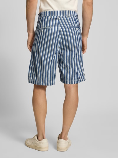 BLKVIS Regular Fit Bermudas mit Bundfalten Offwhite 5