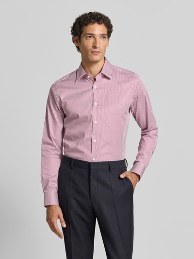 BOSS Regular Fit Businesshemd aus Baumwoll-Mix Modell 'H-Joe-kent' Bordeaux 4