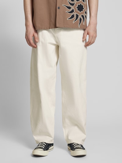 REVIEW Jeans met wijde pijpen en achterzakken Offwhite - 4