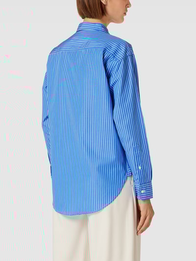 Lauren Ralph Lauren Hemdbluse mit Streifenmuster Modell 'KOTTA' Bleu 5