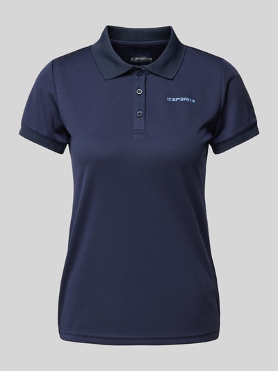 Icepeak Poloshirt mit kurzer Knopfleiste Modell 'BAYARD' Dunkelblau 2