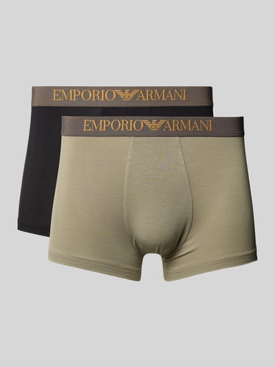 Emporio Armani Boxershorts mit elastischem Logo-Bund im 2er-Pack Lind 1