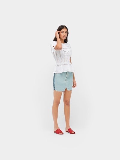 VETEMENTS Mini-Jeansrock im Used-Look Blau 1