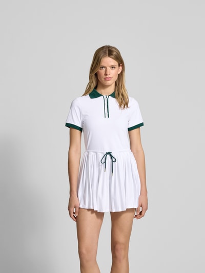 VARLEY Minikleid mit Polokragen Weiss 4