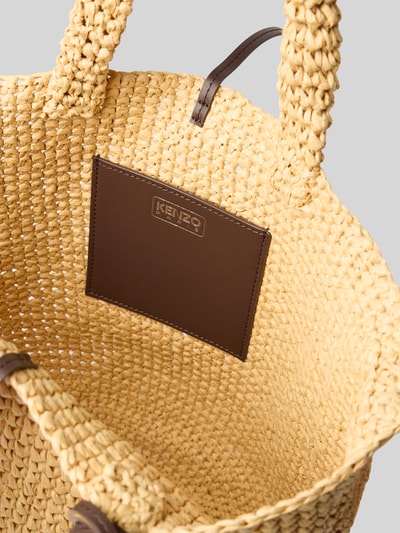 Kenzo Handtasche in Flecht-Optik Beige 4