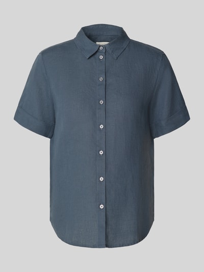 Marc O'Polo Regular Fit Bluse aus reinem Leinen Marine 2