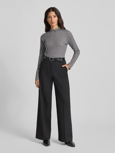 Marc Cain Longsleeve mit Stehkragen Mittelgrau 1