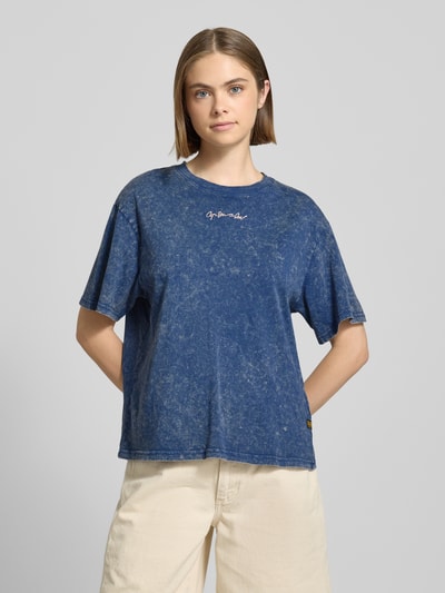 G-Star Raw T-Shirt mit Label-Print Jeansblau 4
