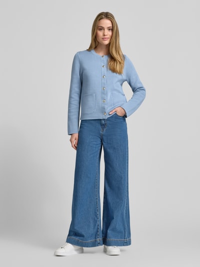 Tommy Hilfiger Regular Fit Wende-Cardigan aus Baumwoll-Mix Hellblau 1