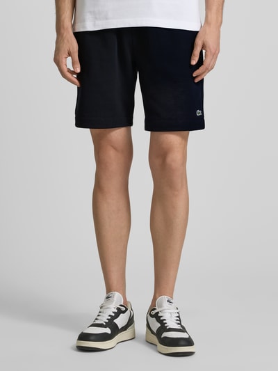 Lacoste Regular Fit Sweatshorts aus Baumwoll-Mix Black 4