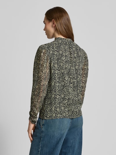 BOSS Orange Regular Fit Bluse mit Allover-Muster Modell 'C_BERODEO' Black 5