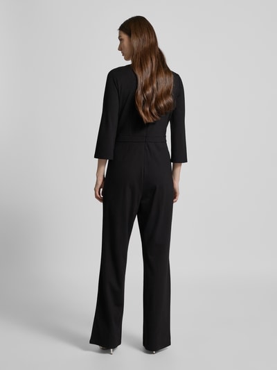 s.Oliver BLACK LABEL Regular Fit Jumpsuit aus fließendem Viskose-Mix mit Ziergürtel Black 5