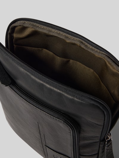 Strellson Schoudertas van echt leer, model 'BRIAN' Zwart - 5