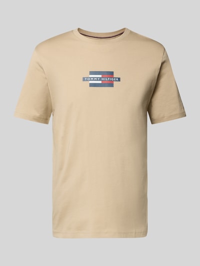 Tommy Hilfiger Regular Fit T-Shirt aus reiner Baumwolle Beige 2