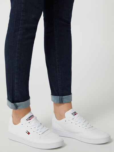 Tommy Jeans Sneaker in Leder-Optik  Weiss 3