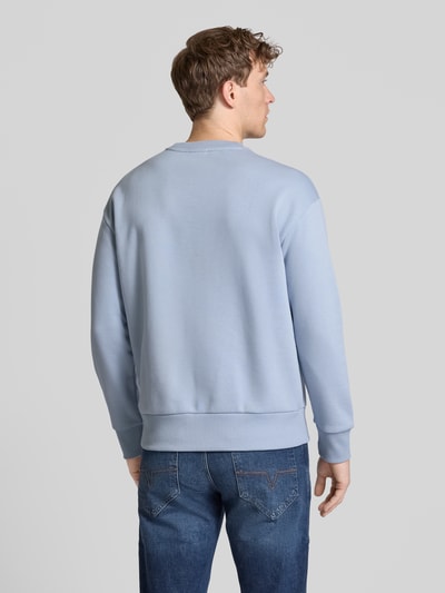 CK Calvin Klein Sweatshirt mit Label-Print Modell 'NANO' Hellblau 5