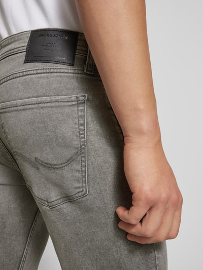 Jack & Jones Slim Fit Jeans im 5-Pocket-Design Modell 'GLENN' Hellgrau 3