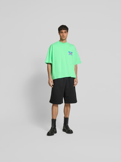 VETEMENTS Loose Fit T-Shirt aus reiner Baumwolle Neon Gruen 1