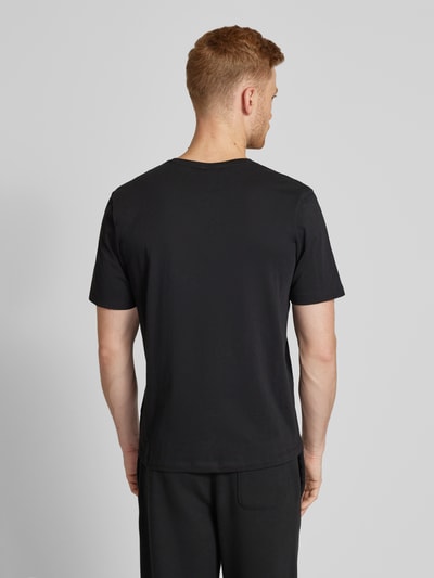 BOSS T-shirt met labelprint, model 'Holiday' Zwart - 5