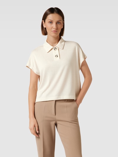 OPUS T-Shirt mit Umlegekragen Modell 'Semufa' Sand 4