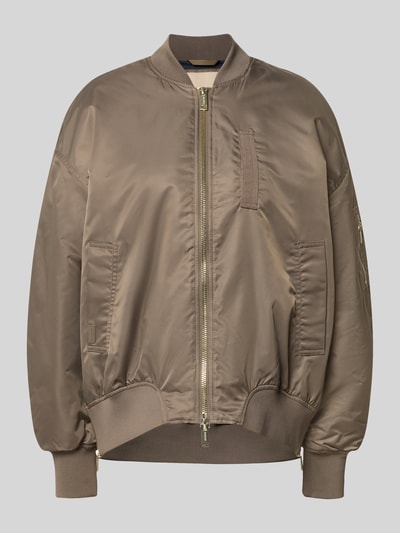 MOS MOSH Relaxed Fit Bomberjacke mit Stehkragen Modell 'Ruby' Hellbraun 1