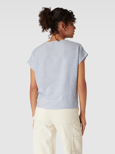 Tom Tailor Denim Leinenbluse mit Streifenmuster Weiss 5