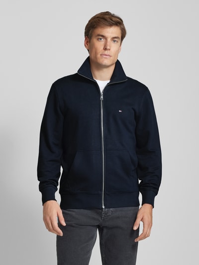 Tommy Hilfiger Regular Fit Sweatjacke mit Label-Stitching Marine 4