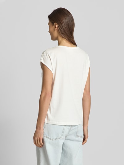 Vero Moda Relaxed Fit T-Shirt aus reiner Baumwolle Modell 'CYSMA' Offwhite 5